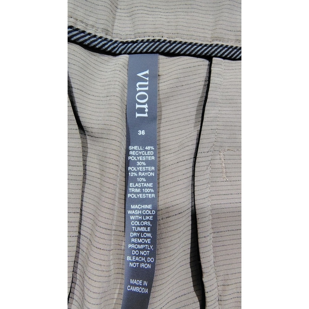 Vuori Mens Pebble Shorts 36 Khaki V399 Performance Chino Golf Athletic Fit 8.5" - Picture 4 of 12